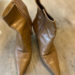 Bruno Magli Tan Ankle Boots